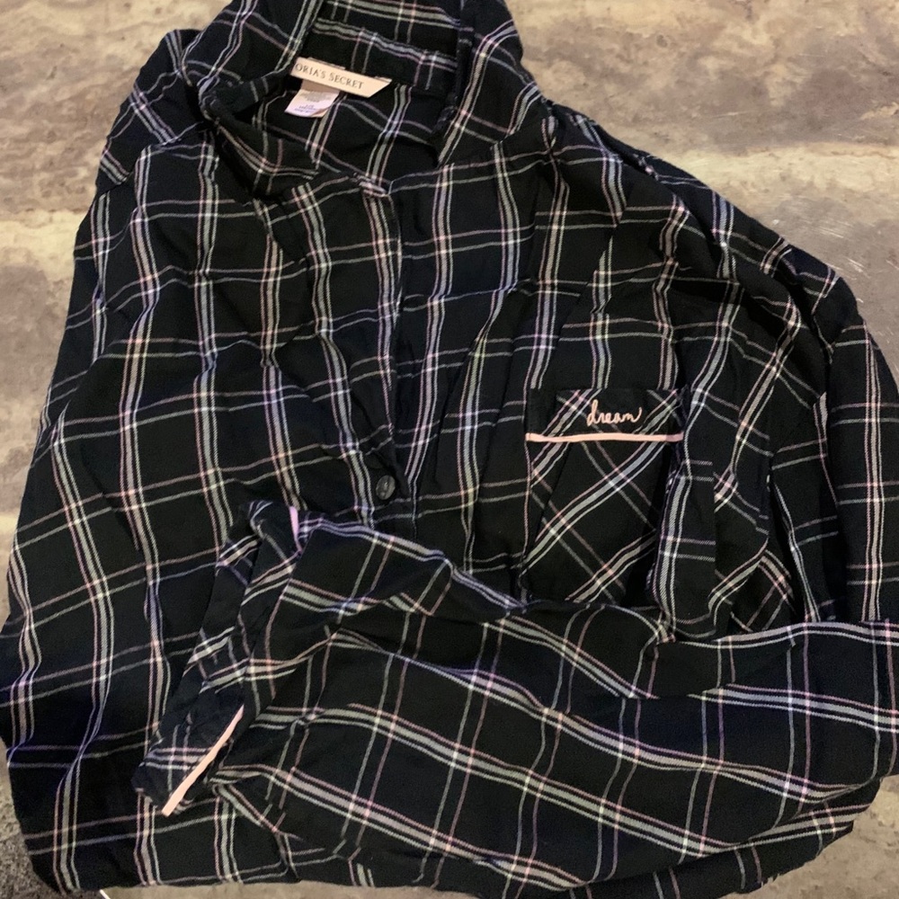 VS button down top/ long sleeve pajama/ long pants